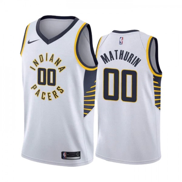 Indiana Pacers Trikot Bennedict Mathurin 00 Nike 2022-23 Association Edition Weiß Swingman - Herren